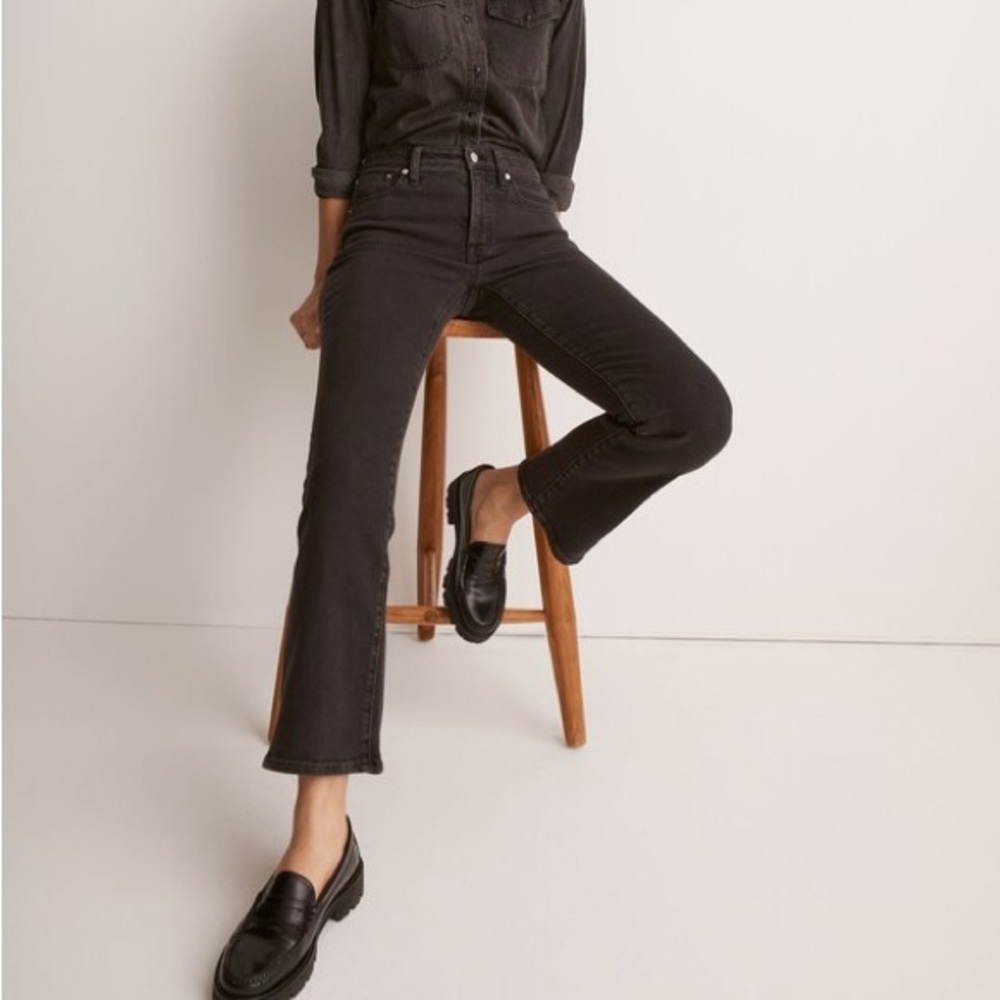Madewell Black Kick Out Jeans Sz 26P